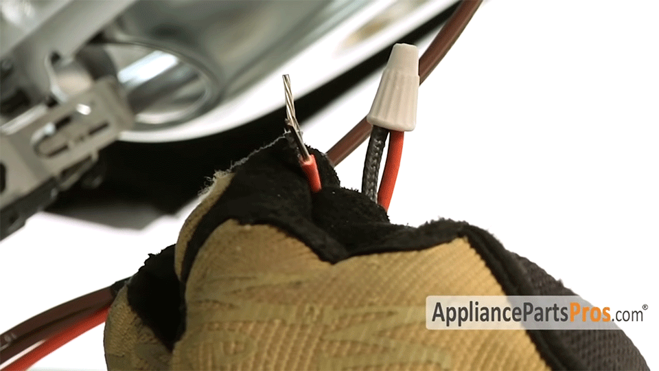 secure the wires with wire nuts