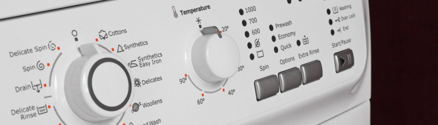 washing machine controls and dials
