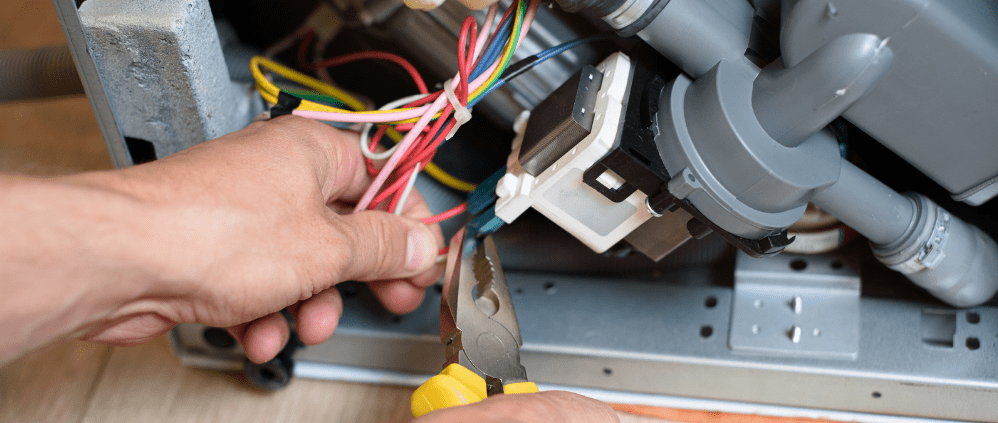 Working on replacing a Dishwasher Circulation Pump Motor