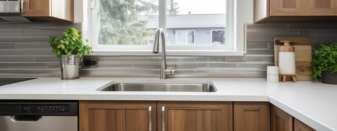 Dishwasher in a kitchen after fixing Error Code F33