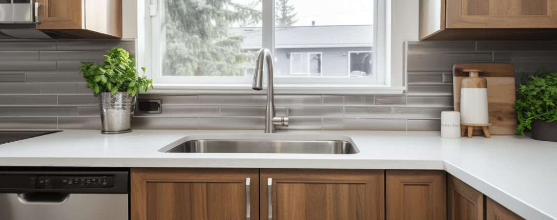 Dishwasher in a kitchen after fixing Error Code F33