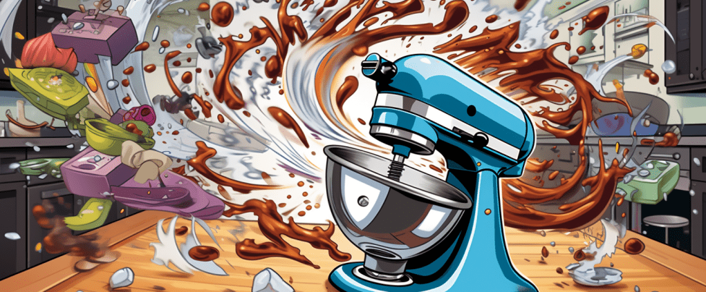 kitchenaid mixer stuck a high speed