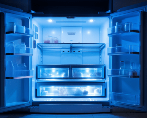 refrigerator illuminated after replacing the light bulb socket