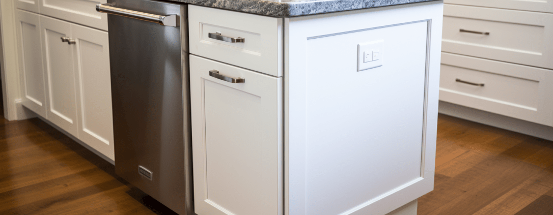 trash compactor in a kitchen