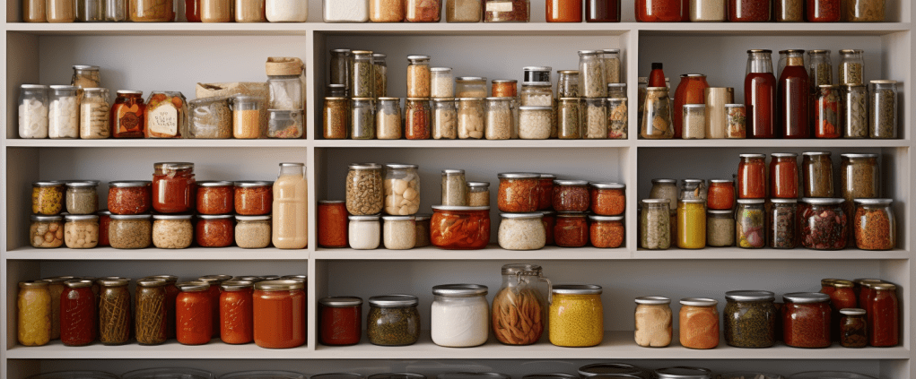An organized pantry