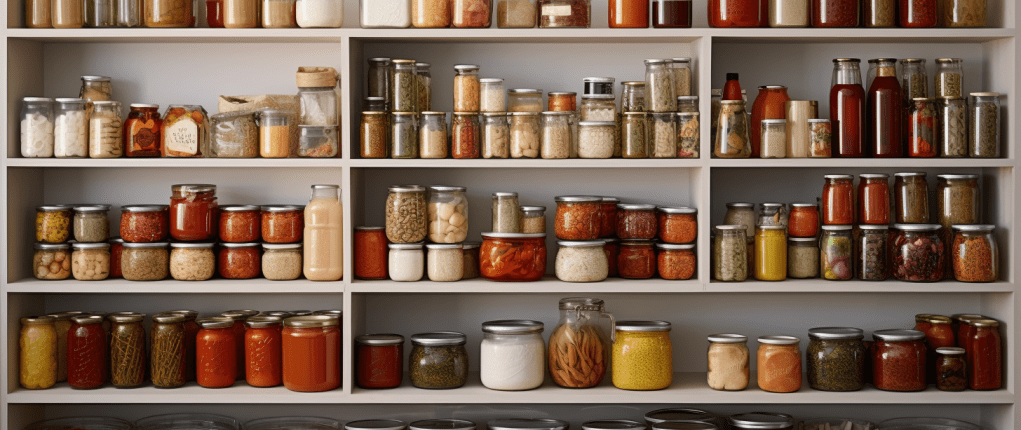 An organized pantry