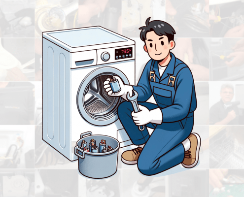 Illustration of a Whirlpool Washer Capicitor replacement