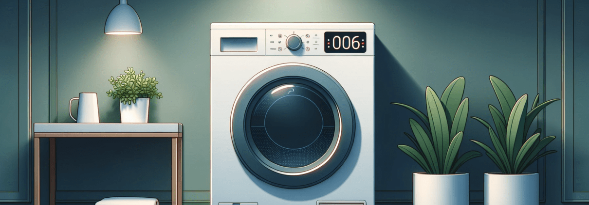 illustration of a dryer displaying a 006 GE Dryer error