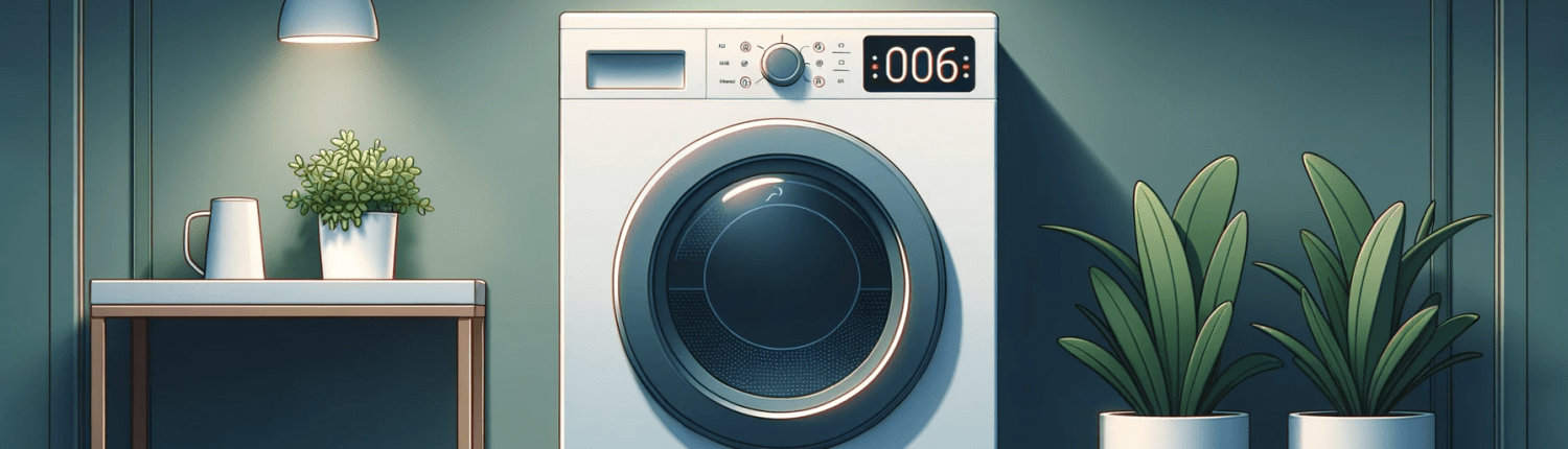 illustration of a dryer displaying a 006 GE Dryer error