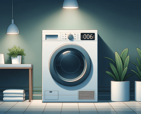 illustration of a dryer displaying a 006 GE Dryer error