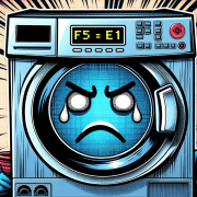 illustration of a Whirlpool washer f5 E1 error code