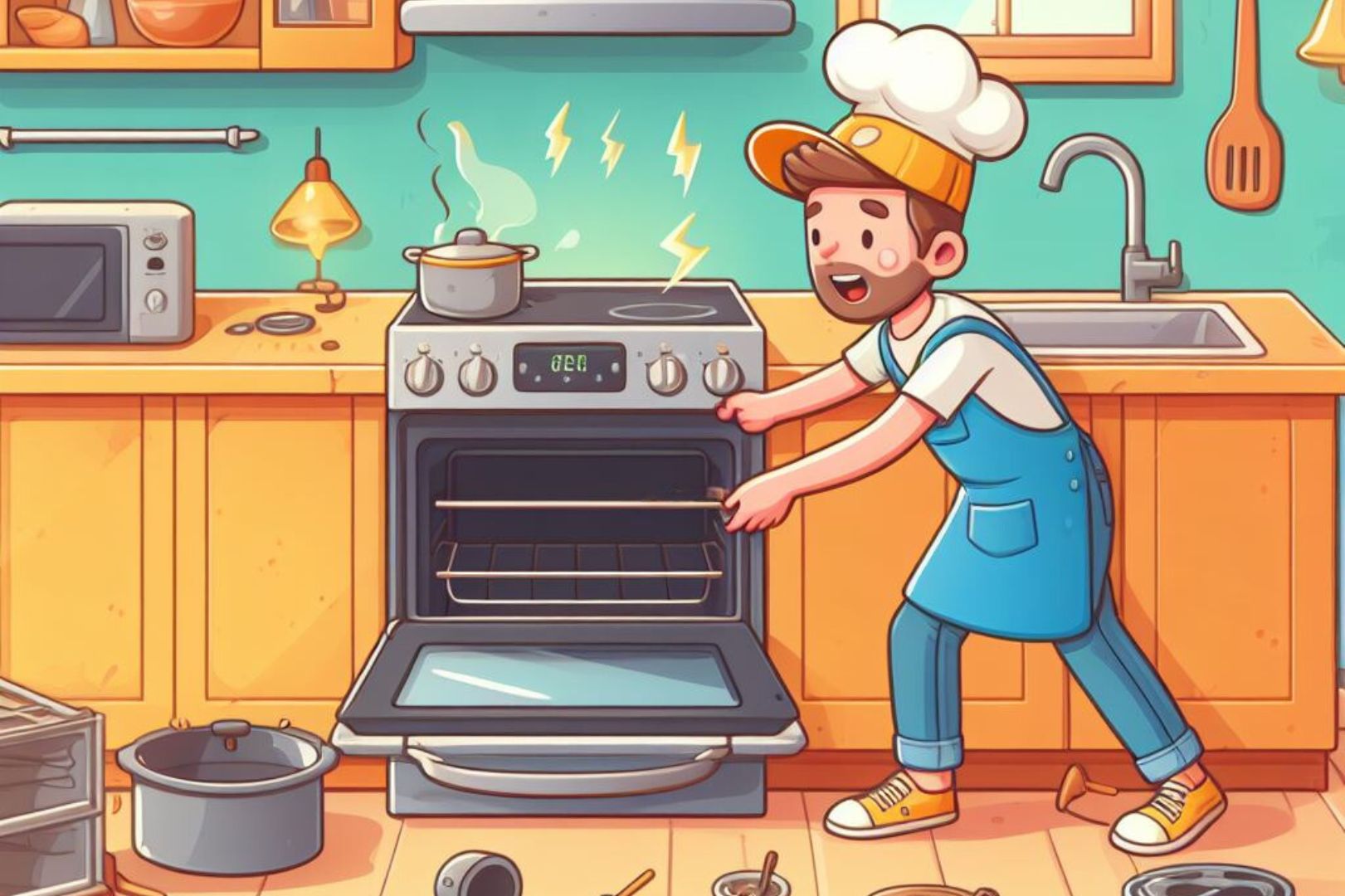 How to replace the hidden bake element on an electric GE Profile