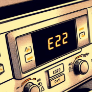 error code E22 on a dishwasher illustration