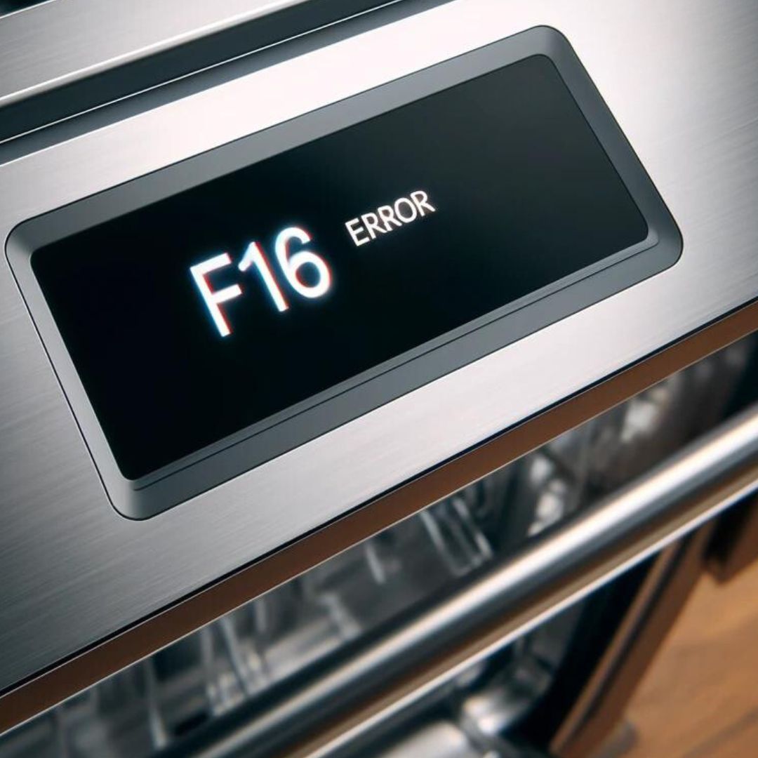 How to troubleshoot an F16 error on a GE dishwasher
