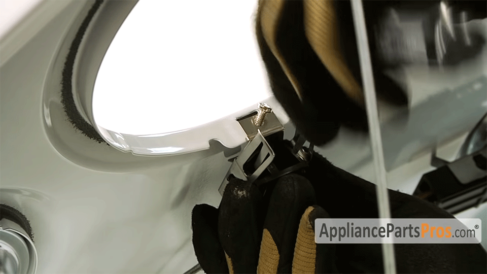 Secure the new range burner receptacle to the cooktop