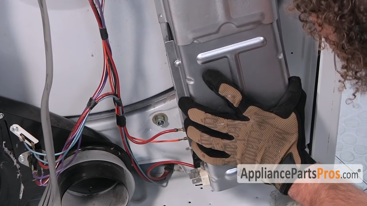 Matt with AppliancePartsPros replacing a whirlpool dryer heating element