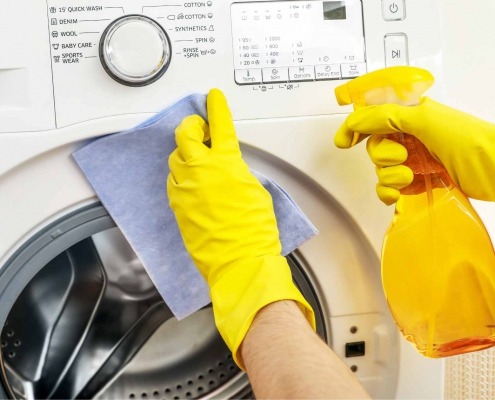Cleaning washer to prevent mold