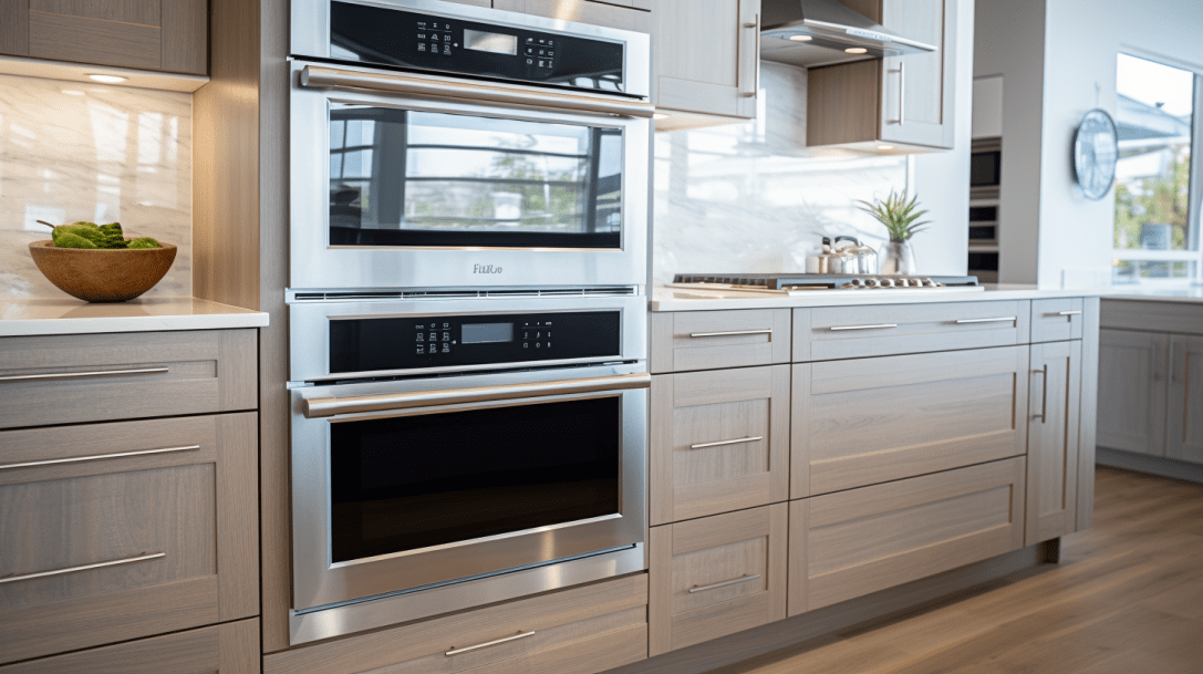 Double oven in a kitchen after fixing the F46 Bosch Oven Error Code