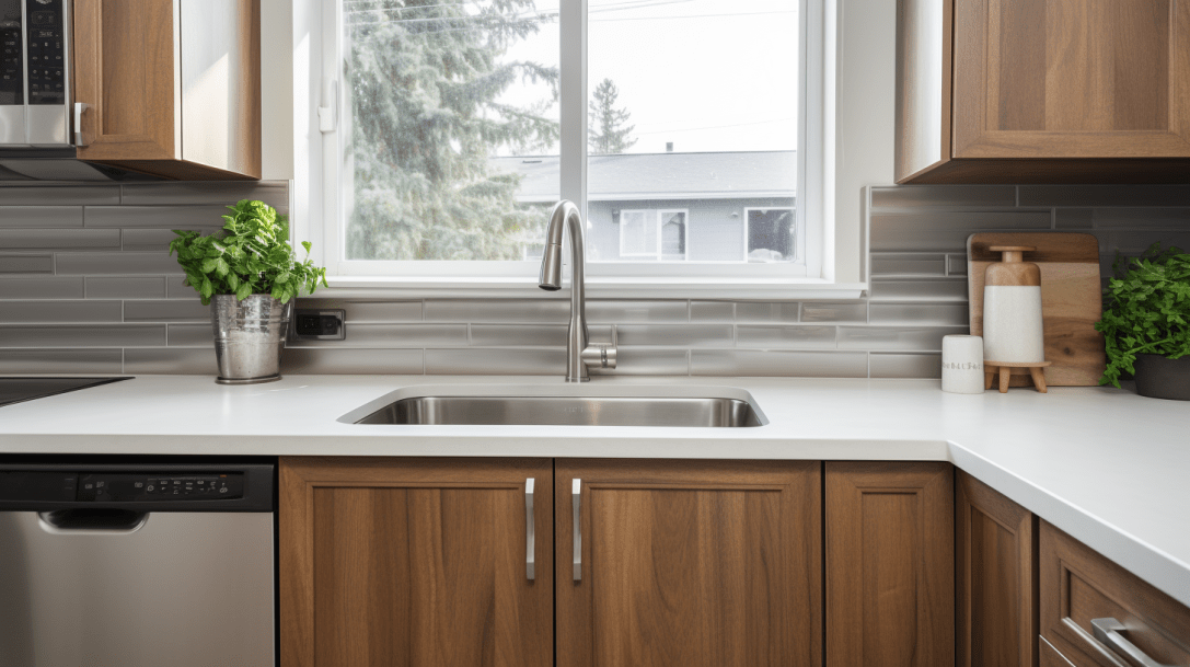 Dishwasher in a kitchen after fixing Error Code F33