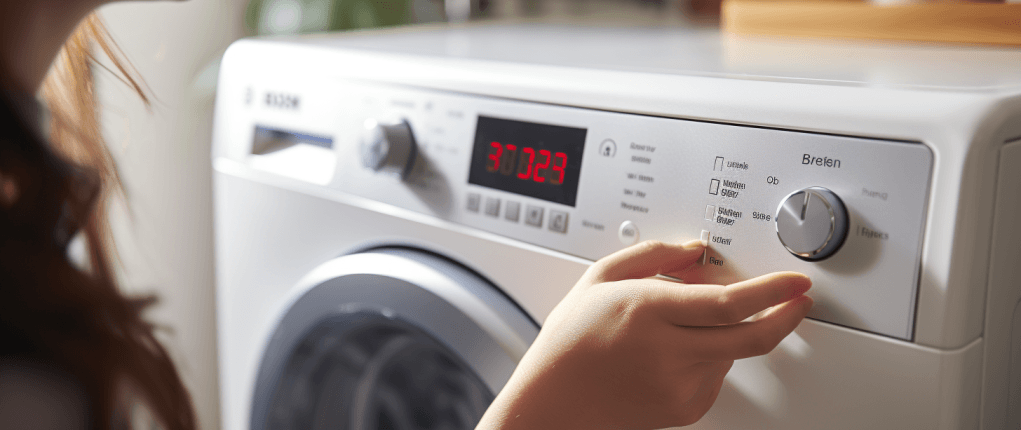 e 17 error code Bosch photo of a hand reaching out to a Bosch dryer