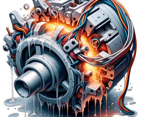 illustration of a bad washer motor