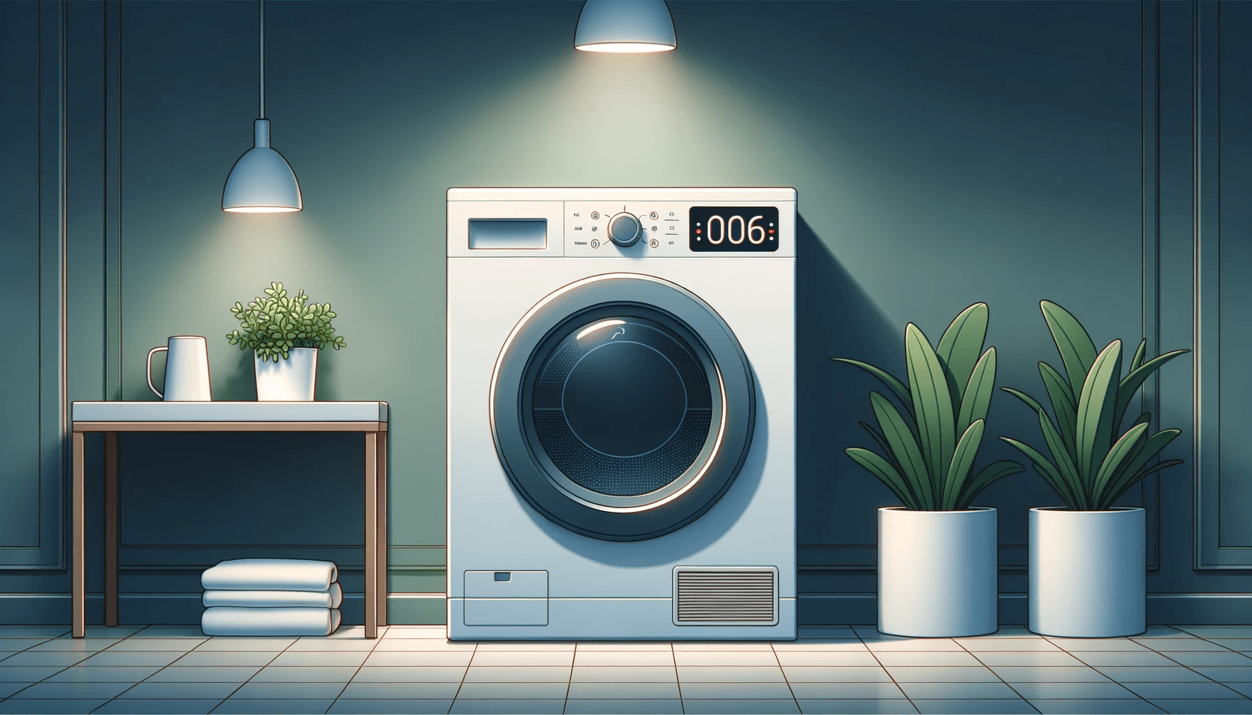 illustration of a dryer displaying a 006 GE Dryer error