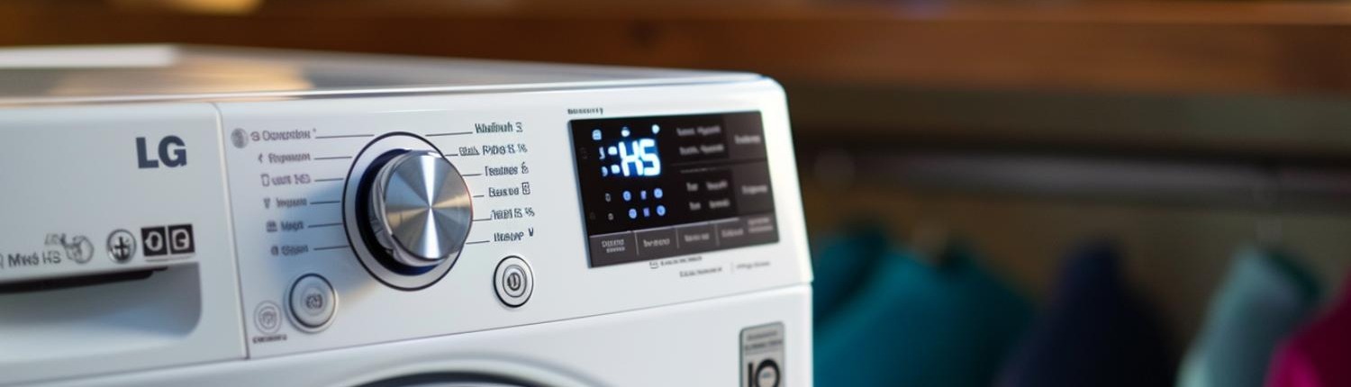 LG Dryer HS Error Code A white LG dryer displaying HS error code